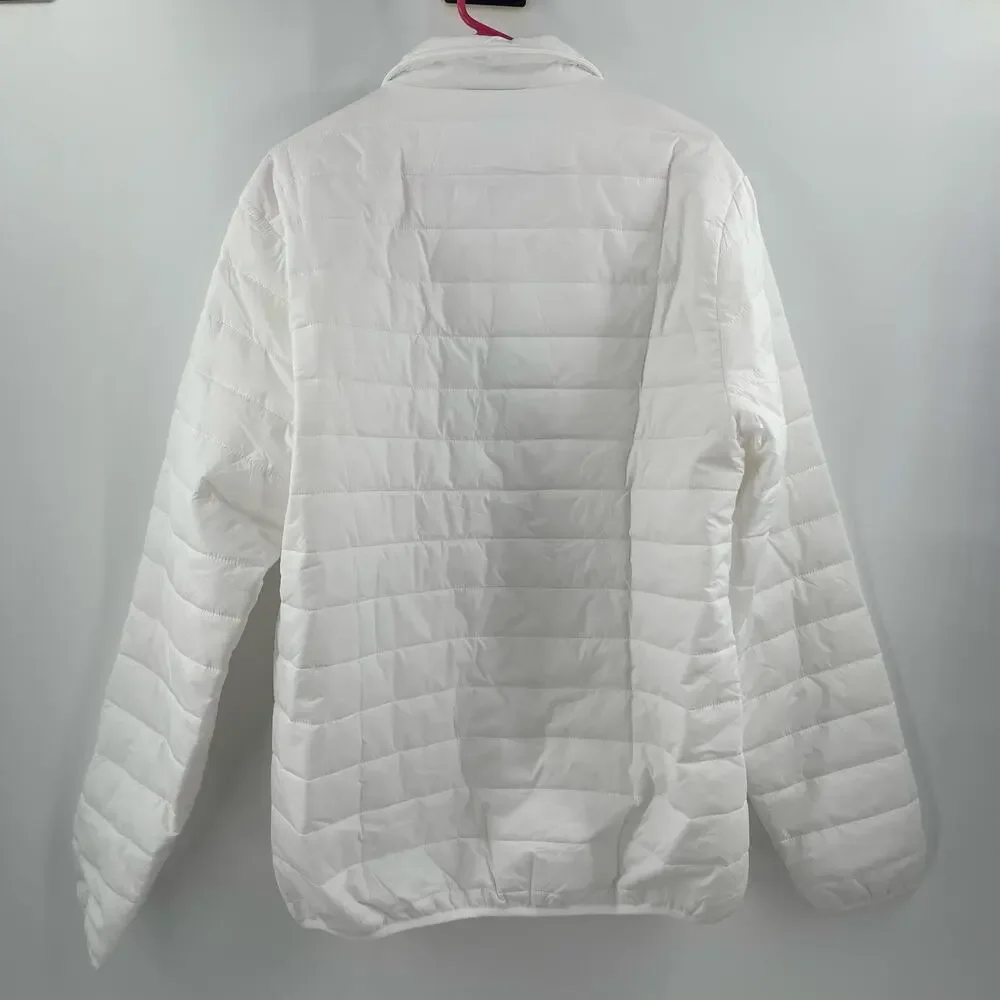 HARD ROCK HOTEL & CASINO SIOUX CITY Puff Jacket SZ Extra Large White Pink NWT